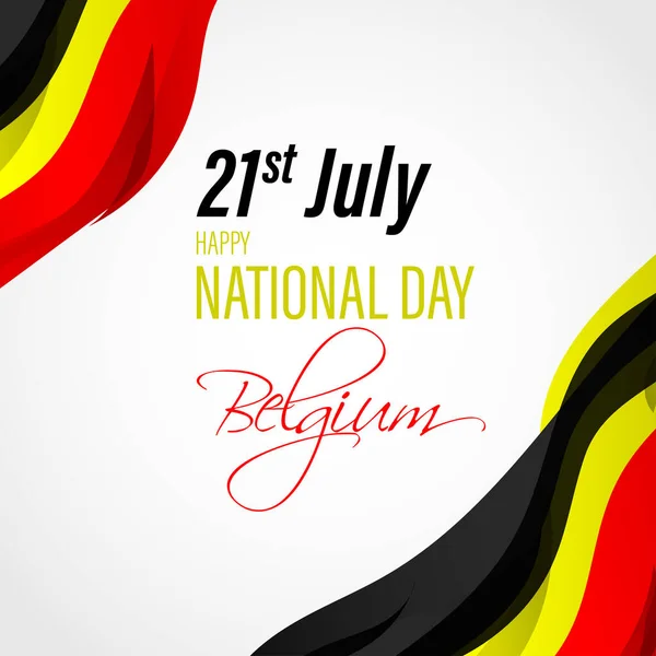 Illustration Vectorielle Pour Fête Nationale Belgique — Image vectorielle