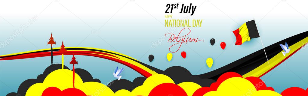 Vector illustration for Belgium National Day
