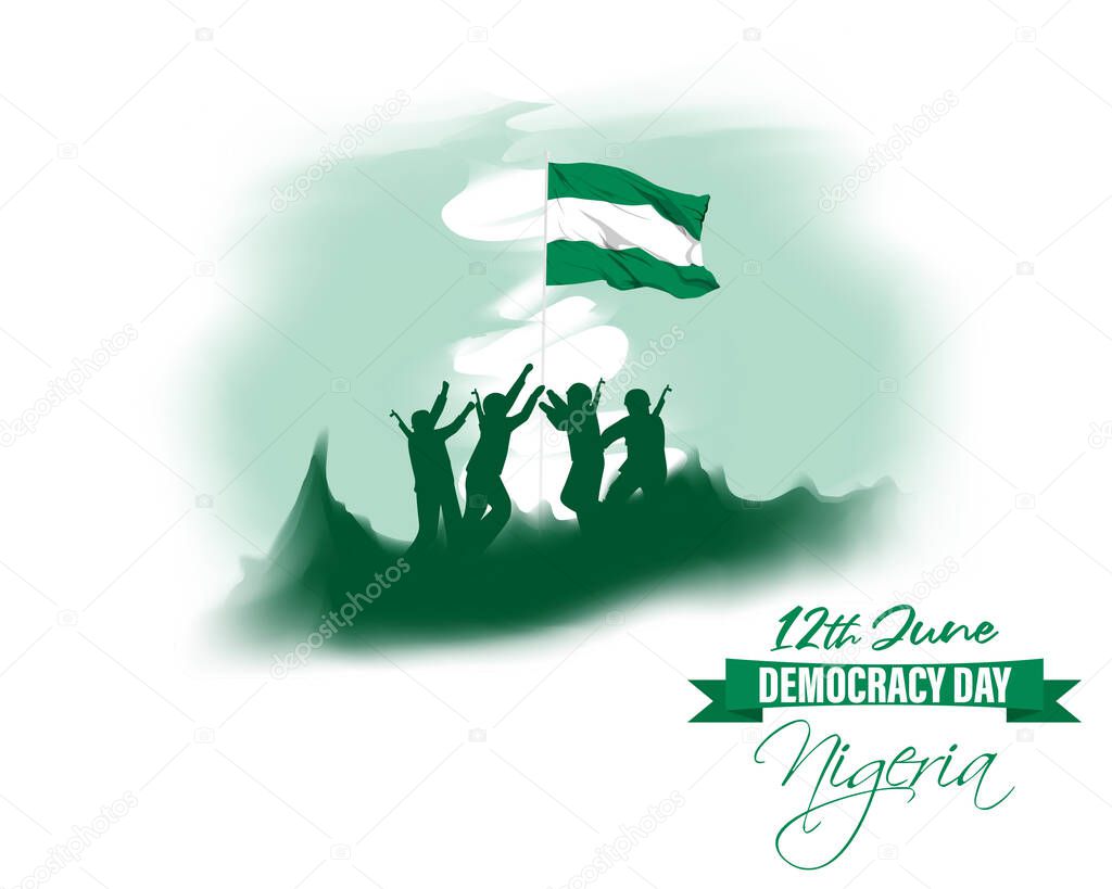vector illustration for happy Nigeria independence day