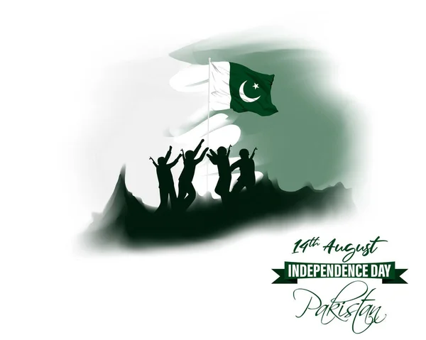 Wektor Ilustracja Dzień Niepodległości Pakistanu — Wektor stockowy