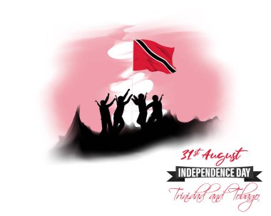 Vector illustration for Trinidad and Tobago Independence Day clipart