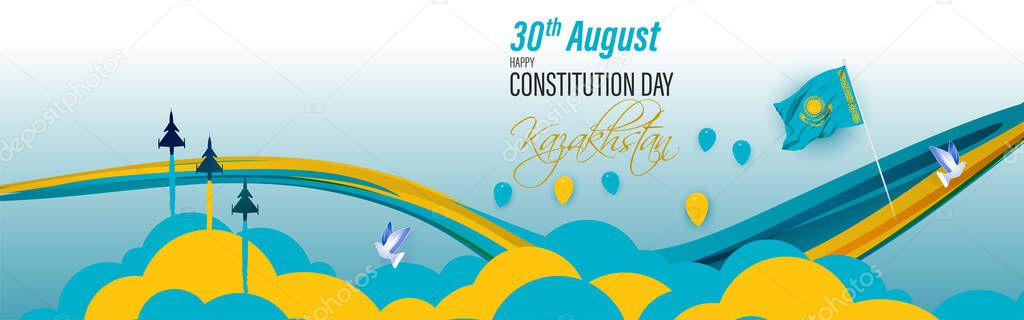 Vector illustration for Kazakhstan Constitution Day