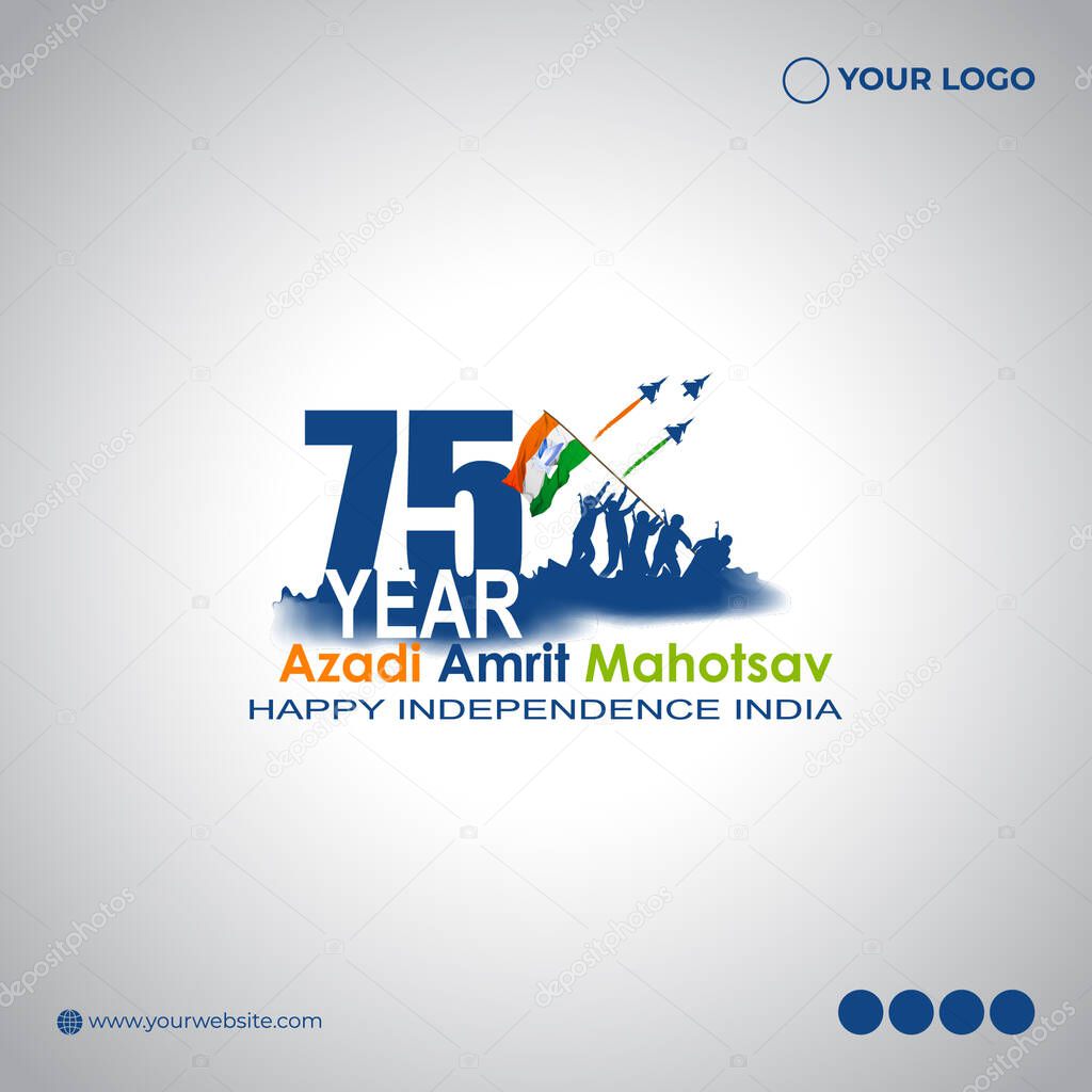 Vector illustration for India Independence Day, the written text means festival of freedom.