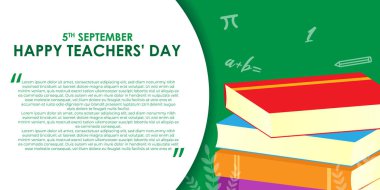 Dünya Öğretmenler Günü için vektör illüstrasyonu