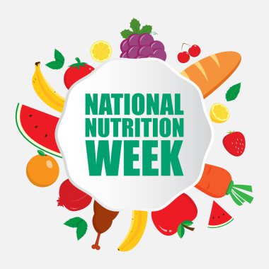 vector illustration for national nutrition week