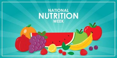 vector illustration for national nutrition week
