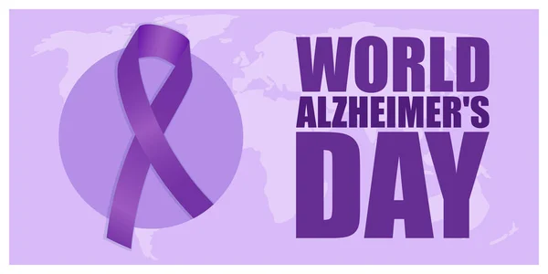 Vector Illustration World Alzheimer Day — ストックベクタ