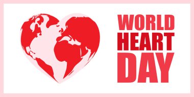 Dünya Kalp Günü için vektör çizimi