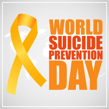 Dünya için vektör illüstrasyonu İntihar Önleme Günü