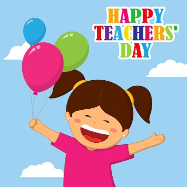 Dünya Öğretmenler Günü için vektör illüstrasyonu