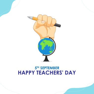Dünya Öğretmenler Günü için vektör illüstrasyonu