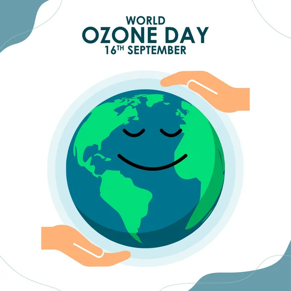 Векторна Ілюстрація Всесвітнього Дня Озону — стоковий вектор