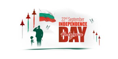 vector illustration for Bulgaria independence day