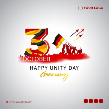 Vector illustration for German Unity day clipart