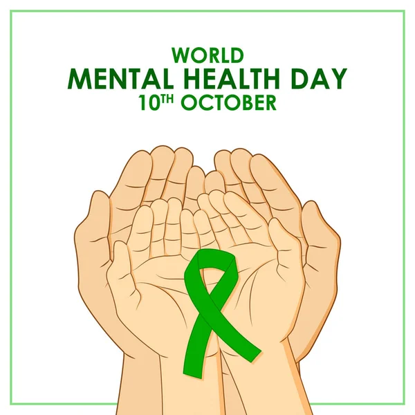 Vector illustration for World Mental Health Day banner