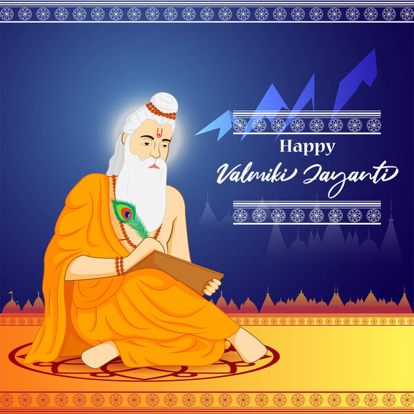 vector illustration for the Indian festival Valmiki Jayanti