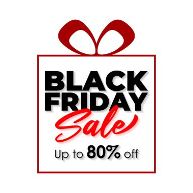 Kara Cuma satışı için vektör illüstrasyonu, el ilanı, afiş, şablon