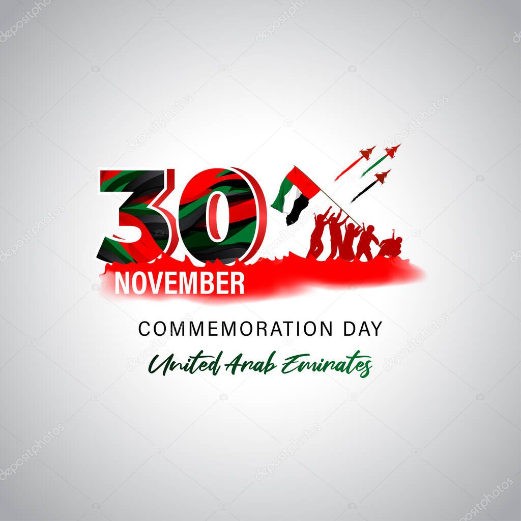 Vector illustration for commemoration day for united state emirates