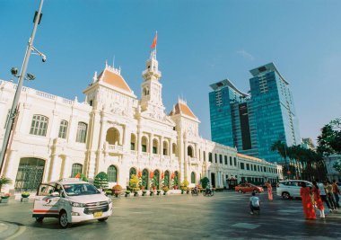 Manzara fotoğrafı: Ho Chi Minh şehrinde sokak hayatı. Zaman: 1 Şubat 2022 Tusday. Konum: Ho Chi Minh Şehri.  