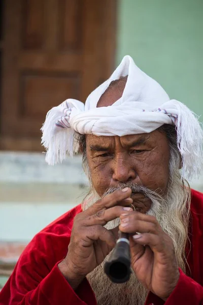 Portrait Trumpet Player Saranai Time June 2022 Location Phan Rang — Stockfoto