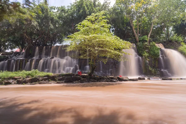 Landscape Photo Han Waterfall Чудовий Водоспад Єтнамі Час Липня 2022 — стокове фото