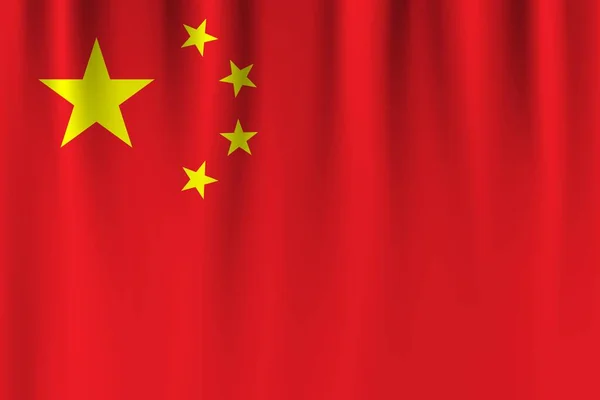 Vector Flag China China Waving Flag Background — Stock Photo, Image