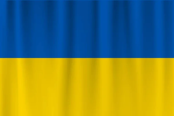 Векторський Прапор України Україна Махає Прапором — стокове фото