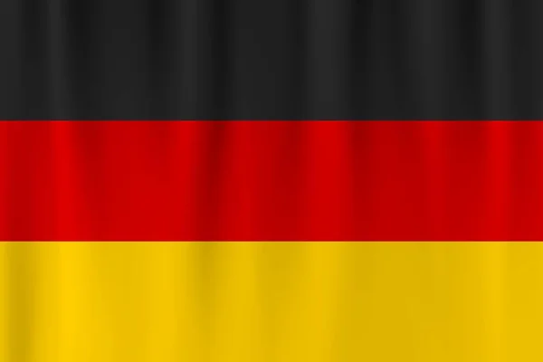 Vectorvlag Van Duitsland Duitsland Zwaaiende Vlag Achtergrond — Stockfoto