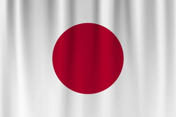 Bandeira Vetorial Japão Japão Acenando Fundo Bandeira — Fotografia de Stock