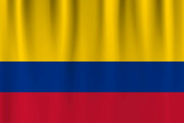 Bandera Vectorial Colambia Colambiaa Ondeando Bandera Fondo — Foto de Stock