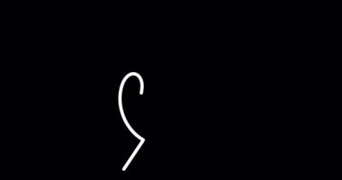 Sürekli bir çizgi çiziyor. Uçan kuş logosu. Siyah-beyaz çiçek çizimi. Logo, kart, afiş, poster, el ilanı kavramı