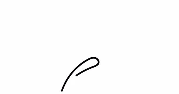 Dibujo continuo de una línea. Logo del pájaro volador. Ilustración de flores en blanco y negro. Concepto para logo, tarjeta, banner, póster, volante — Vídeo de stock