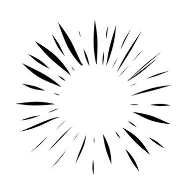 havai fişek çerçevesi el çizimi klipsli sanat öğesi