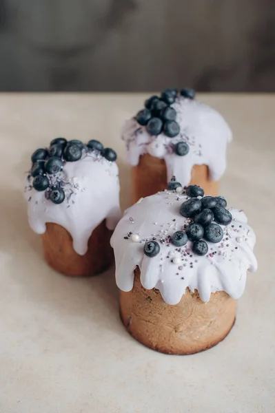 Fête Pâques Sainte Gâteau Pâques Traditionnel Ukrainien — Photo