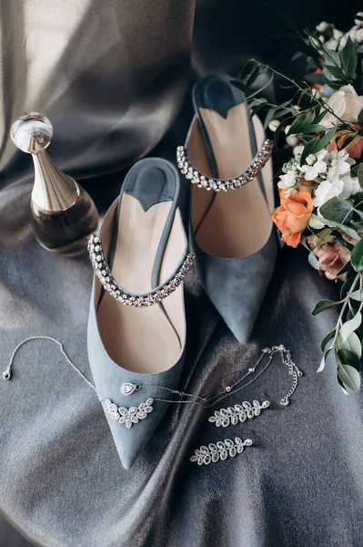 Jimmy Choo Haute Couture Bridesmaid Shoes — Stock Photo, Image