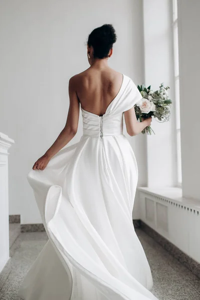 Bride White Wedding Dress — Stock Photo, Image