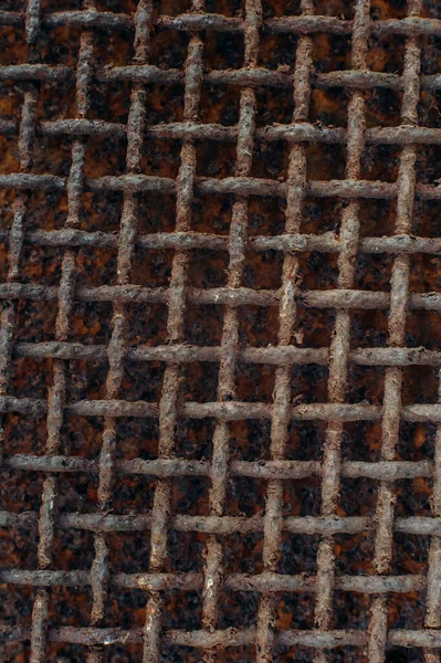 Old Metal Grating Texture Scratches Cracks — Stock Photo, Image