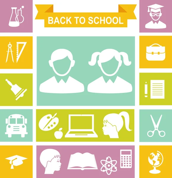 Education icons — Stock Vector