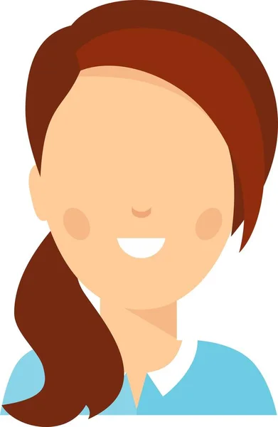 Avatar of business women in colorful flat style. — Stockvektor