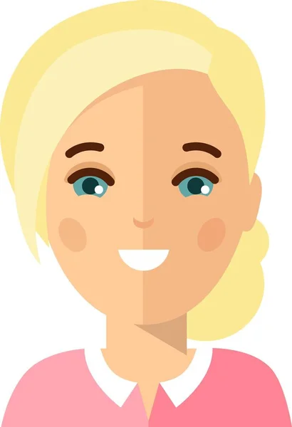 Avatar of business women in colorful flat style. — Stockvektor