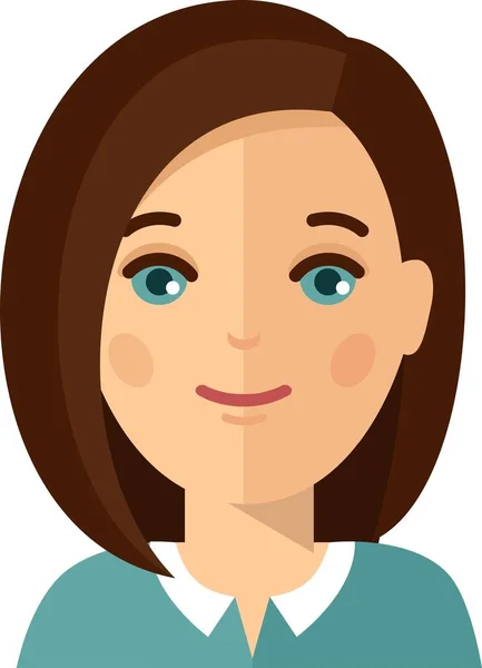Avatar of business women in colorful flat style. — стоковый вектор
