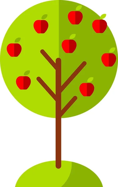 시즌의 개념은 형태이다 삽화어린 나무와 — 스톡 벡터