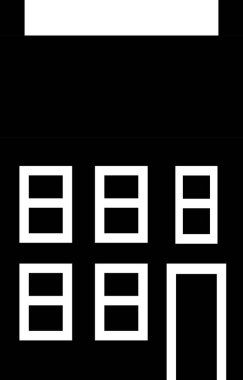 Siyah beyaz paletli şehir evi..