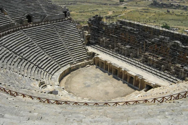Turkije pamukkale theater — Stockfoto