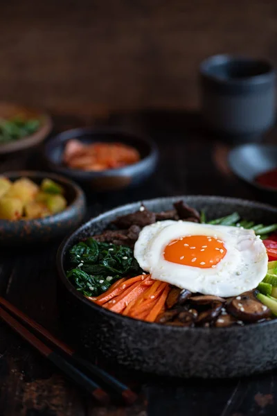 Bibimbap, traditional korean dish Stock Photo