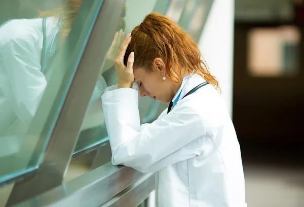 Stressed doctor — Stock Photo, Image