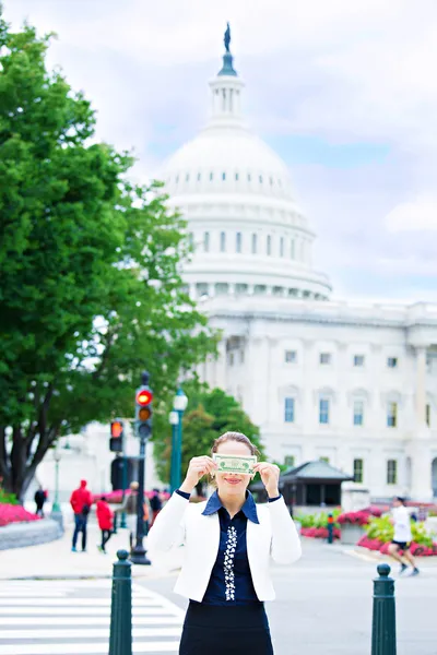 Корумпованих жіночий політик у Вашингтоні, округ Колумбія — стокове фото