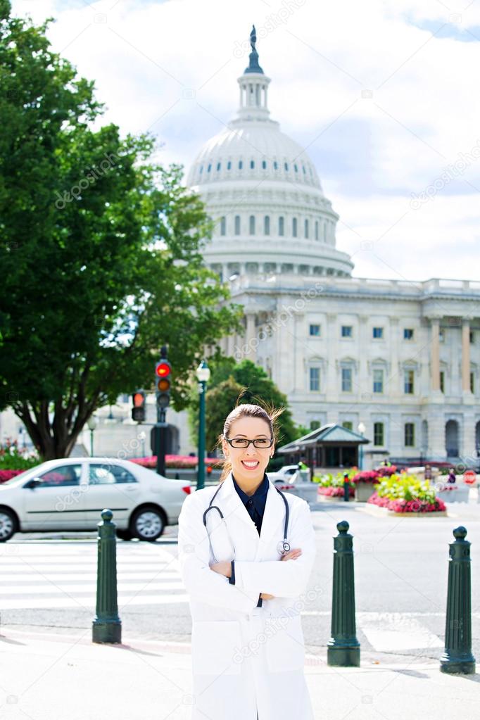 Doctor on streets of Washington DC