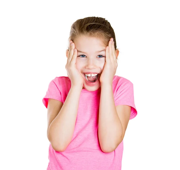 Surprised little girl — Stock Photo, Image