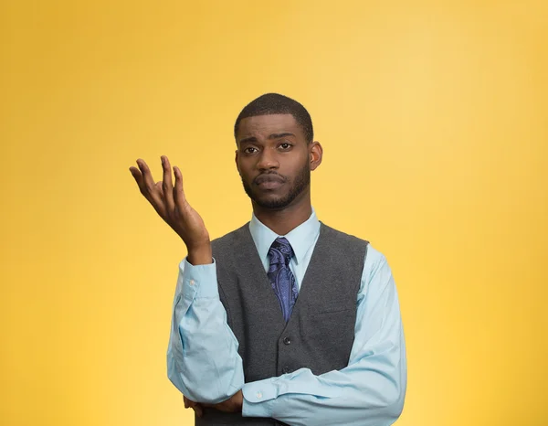 Hombre despistado, arrogante, ofendido — Foto de Stock